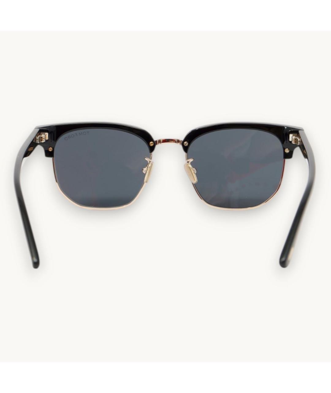 TOM FORD Черные пластиковые солнцезащитные очки, фото 6