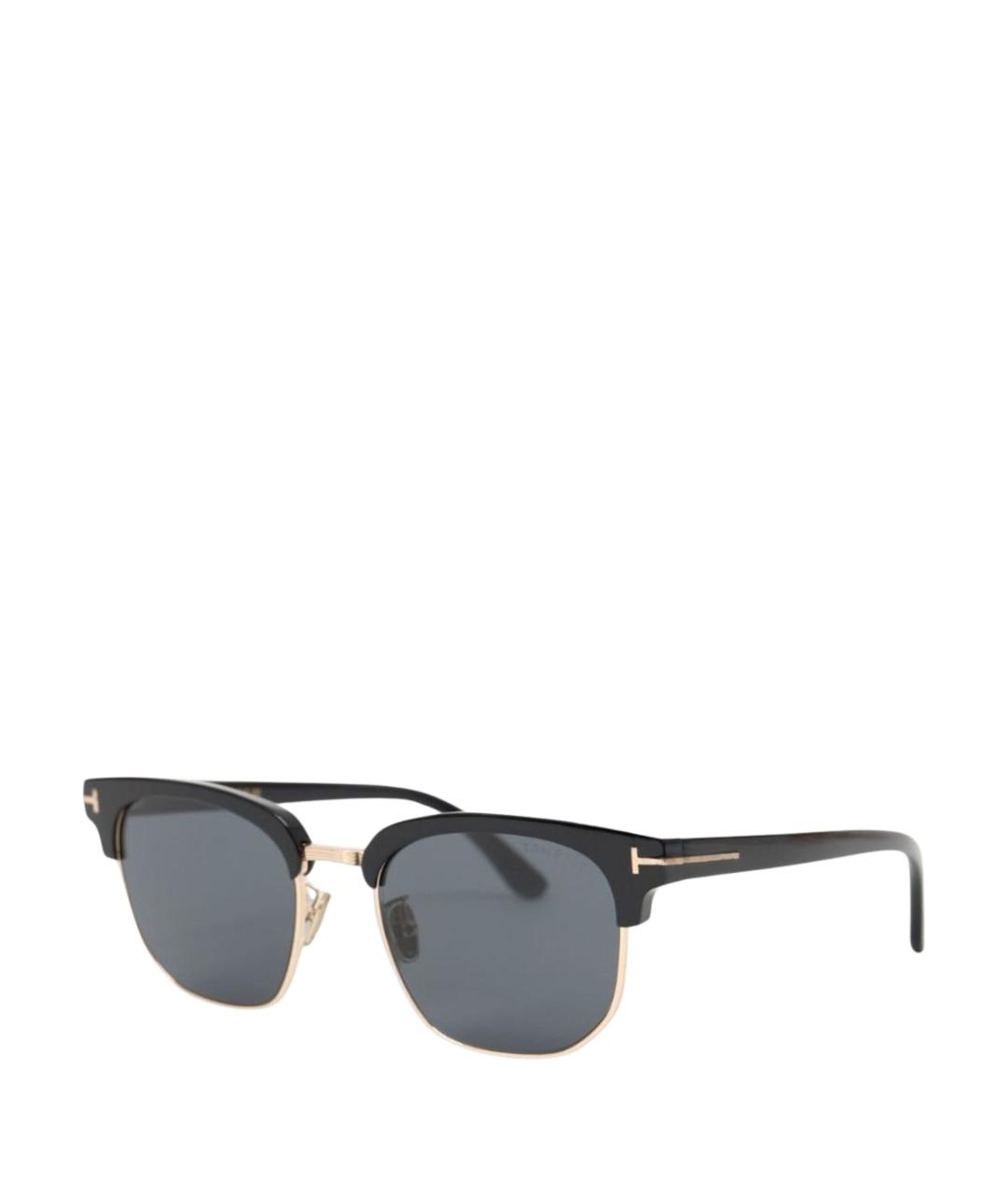 TOM FORD Черные пластиковые солнцезащитные очки, фото 1