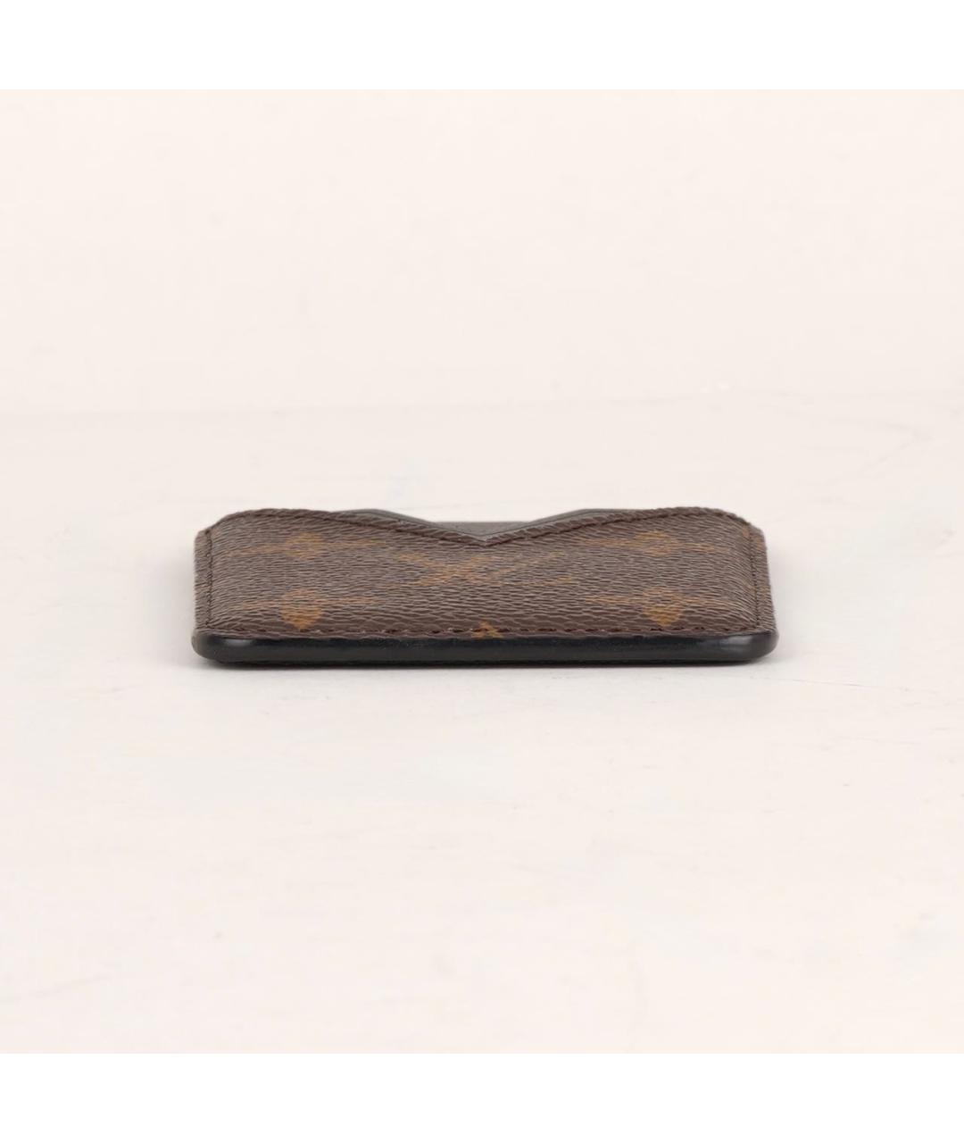 LOUIS VUITTON Коричневый кожаный кардхолдер, фото 6