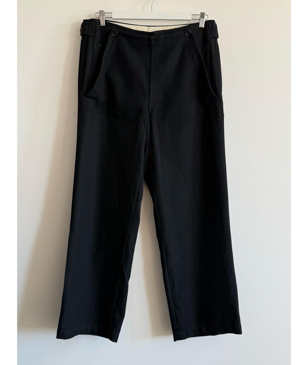 COMME DES GARÇONS HOMME PLUS Черные шерстяные повседневные брюки, фото 7