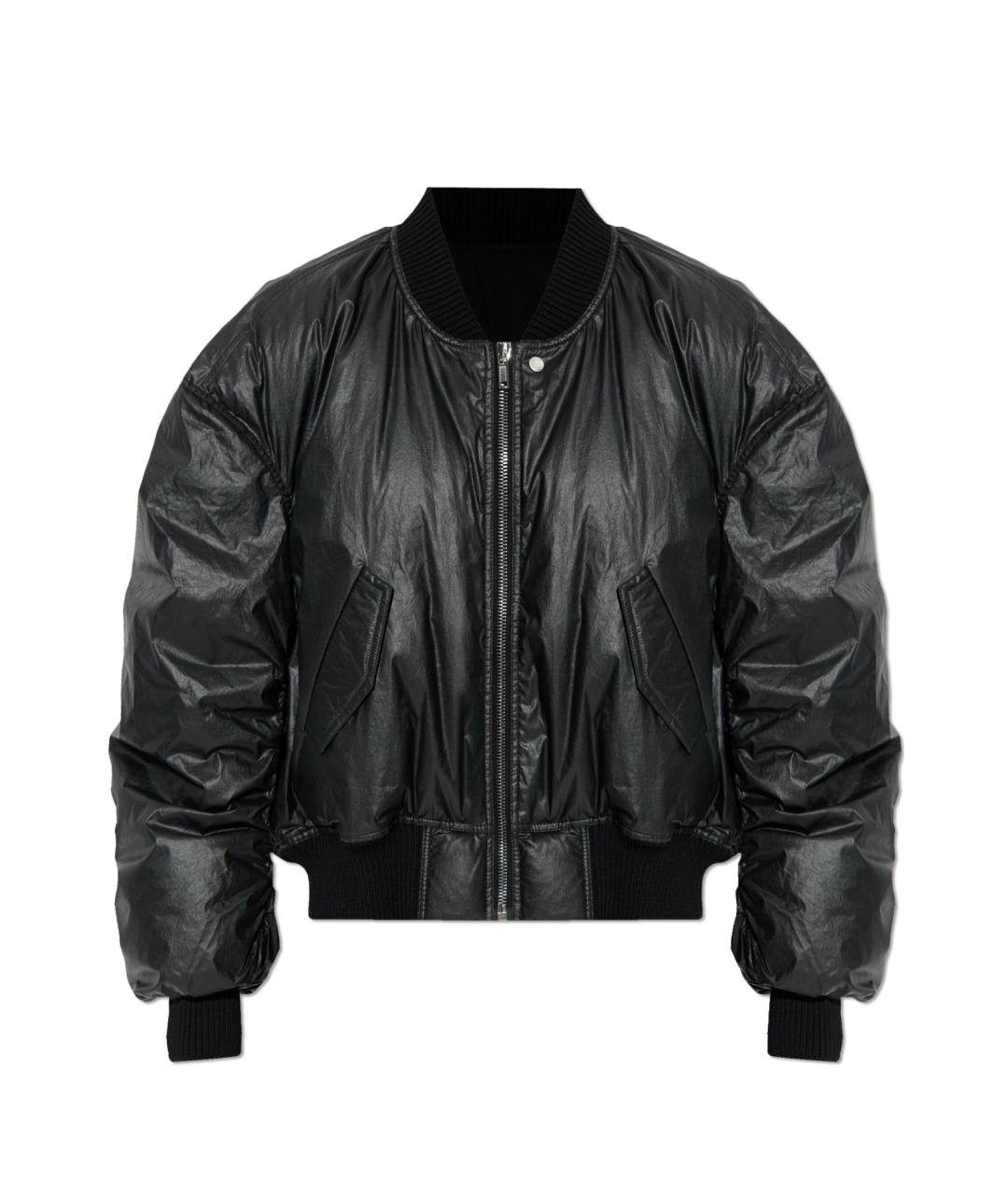 RICK OWENS Черная хлопко-эластановая куртка, фото 1