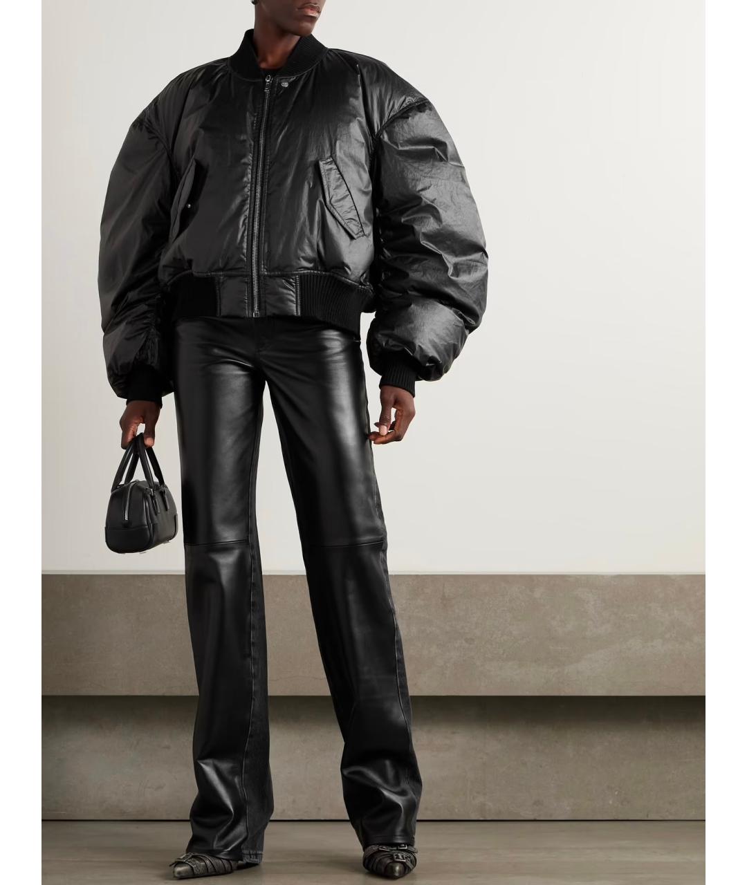 RICK OWENS Черная хлопко-эластановая куртка, фото 2