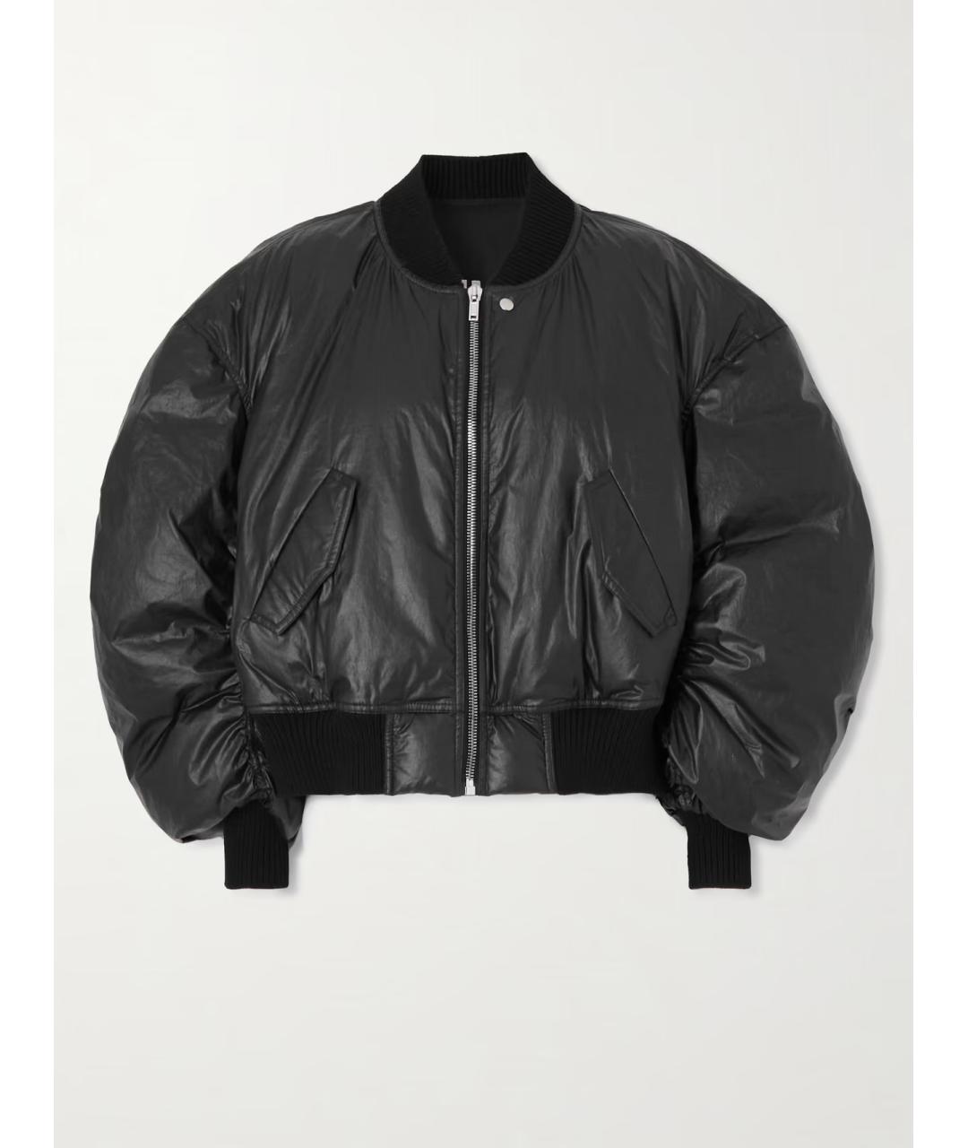 RICK OWENS Черная хлопко-эластановая куртка, фото 9