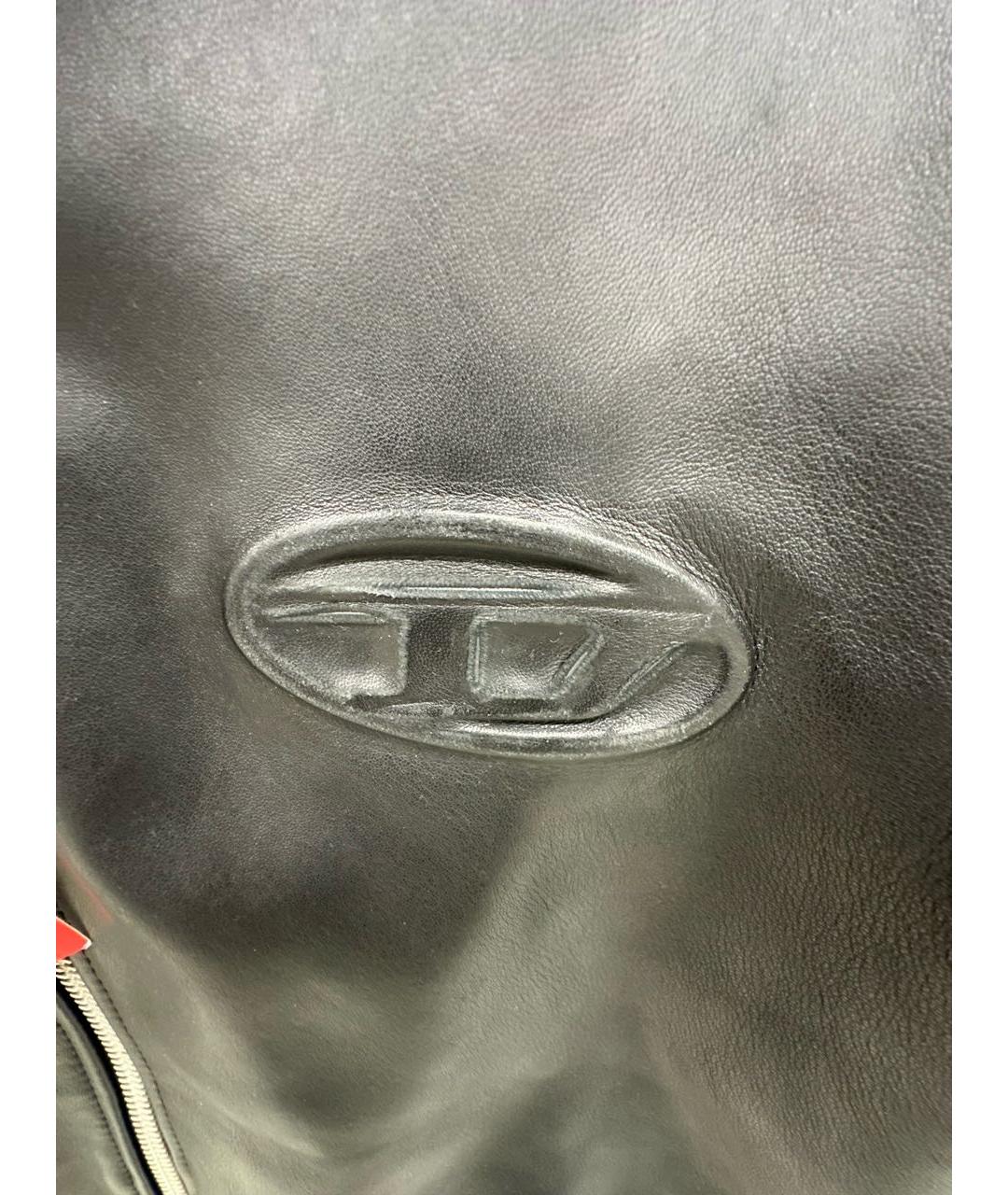 DIESEL Черная кожаная куртка, фото 4