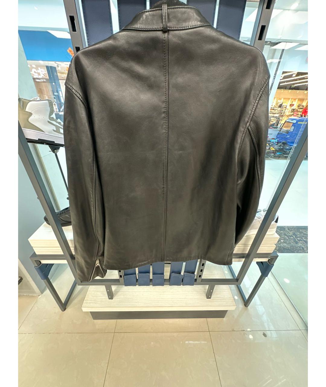 DIESEL Черная кожаная куртка, фото 2