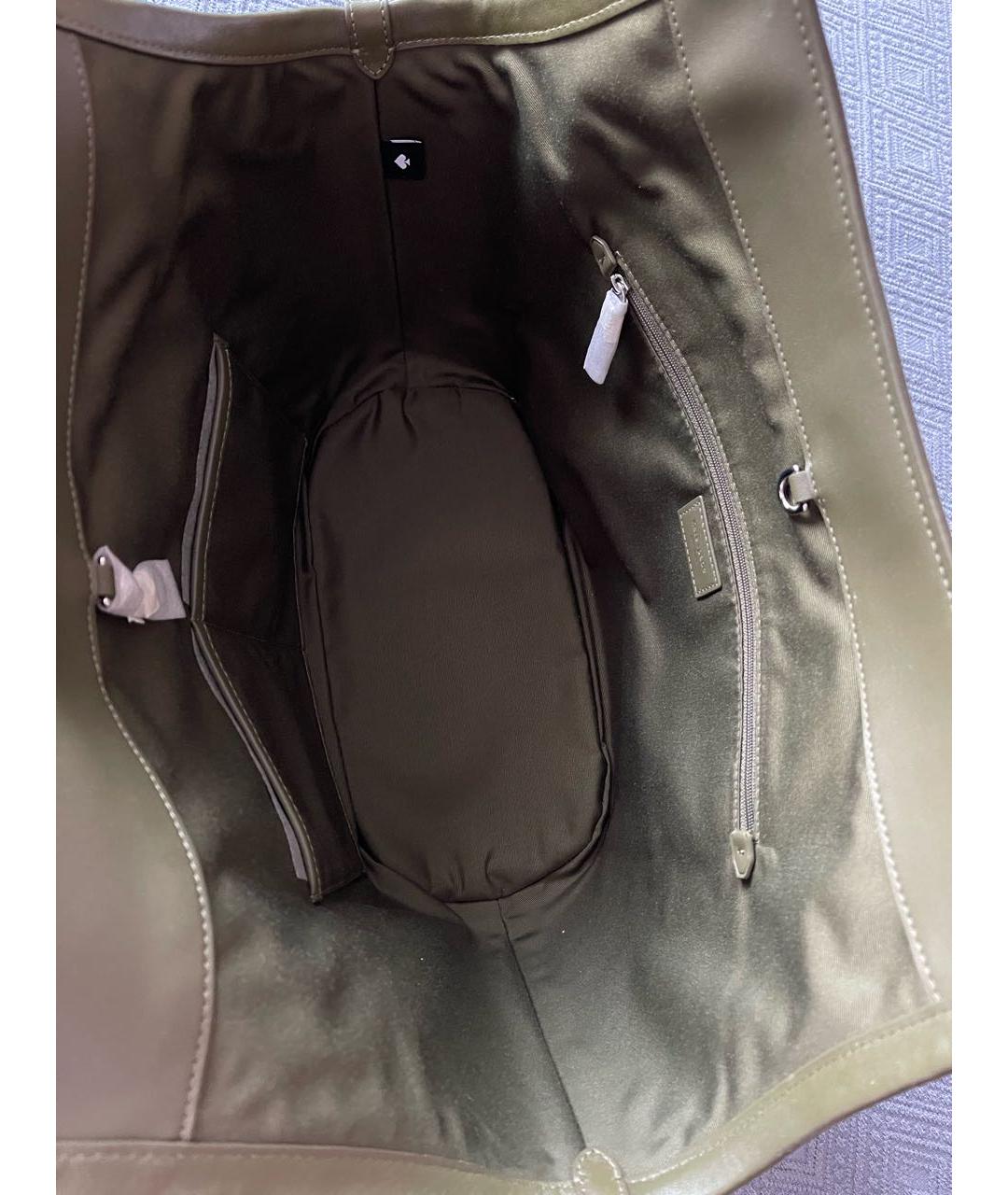 KATE SPADE Зеленая кожаная сумка тоут, фото 4