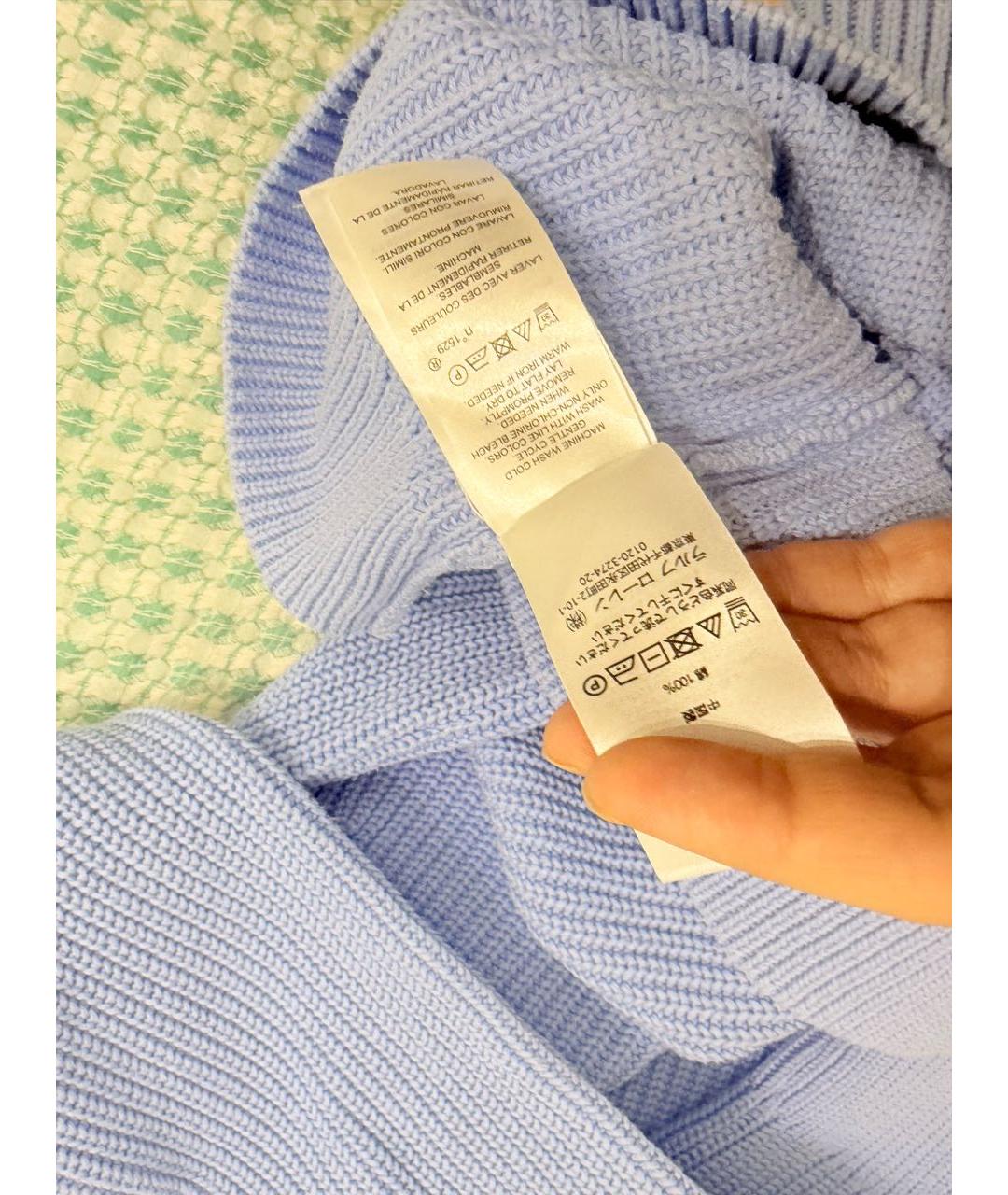 RALPH LAUREN Фиолетовый хлопковый джемпер / свитер, фото 4