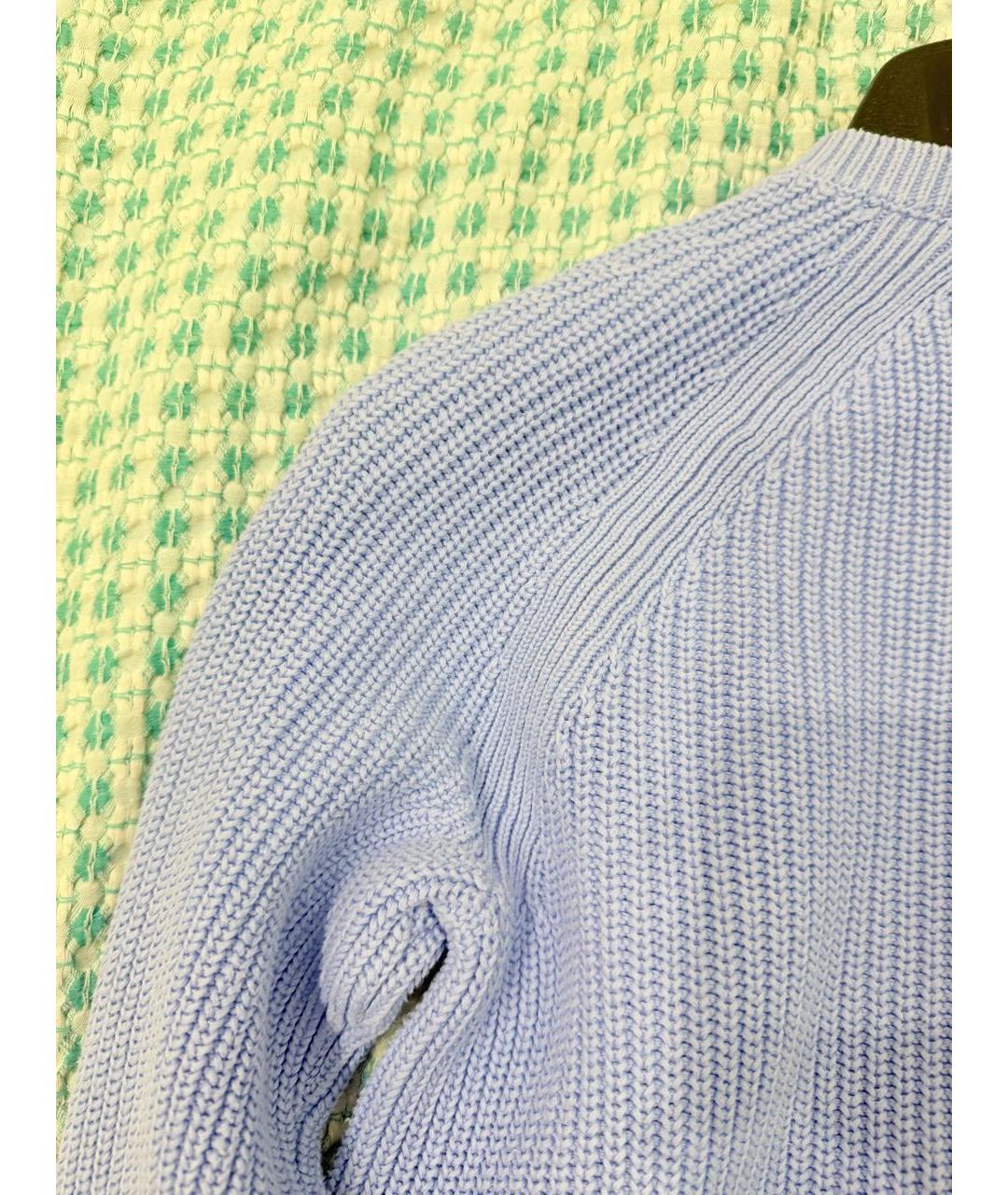 RALPH LAUREN Фиолетовый хлопковый джемпер / свитер, фото 7