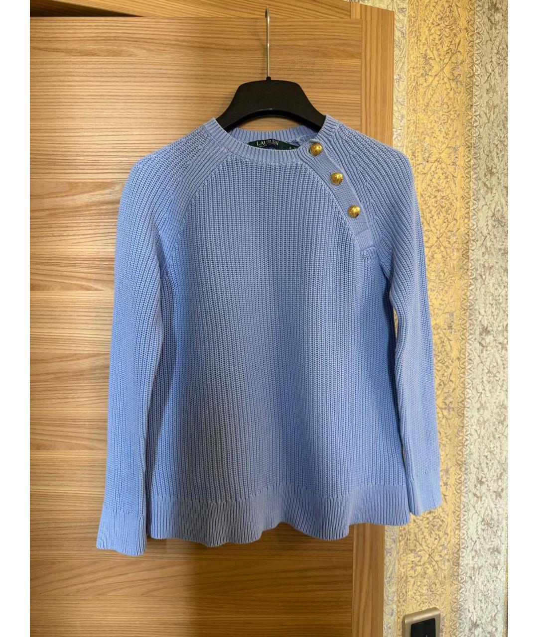 RALPH LAUREN Фиолетовый хлопковый джемпер / свитер, фото 2