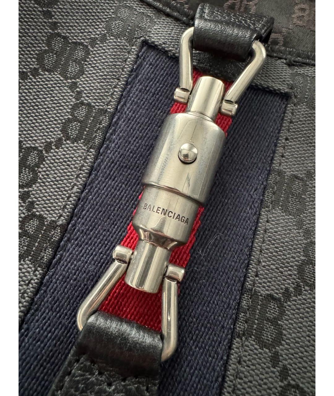 GUCCI Черная кожаная сумка с короткими ручками, фото 7