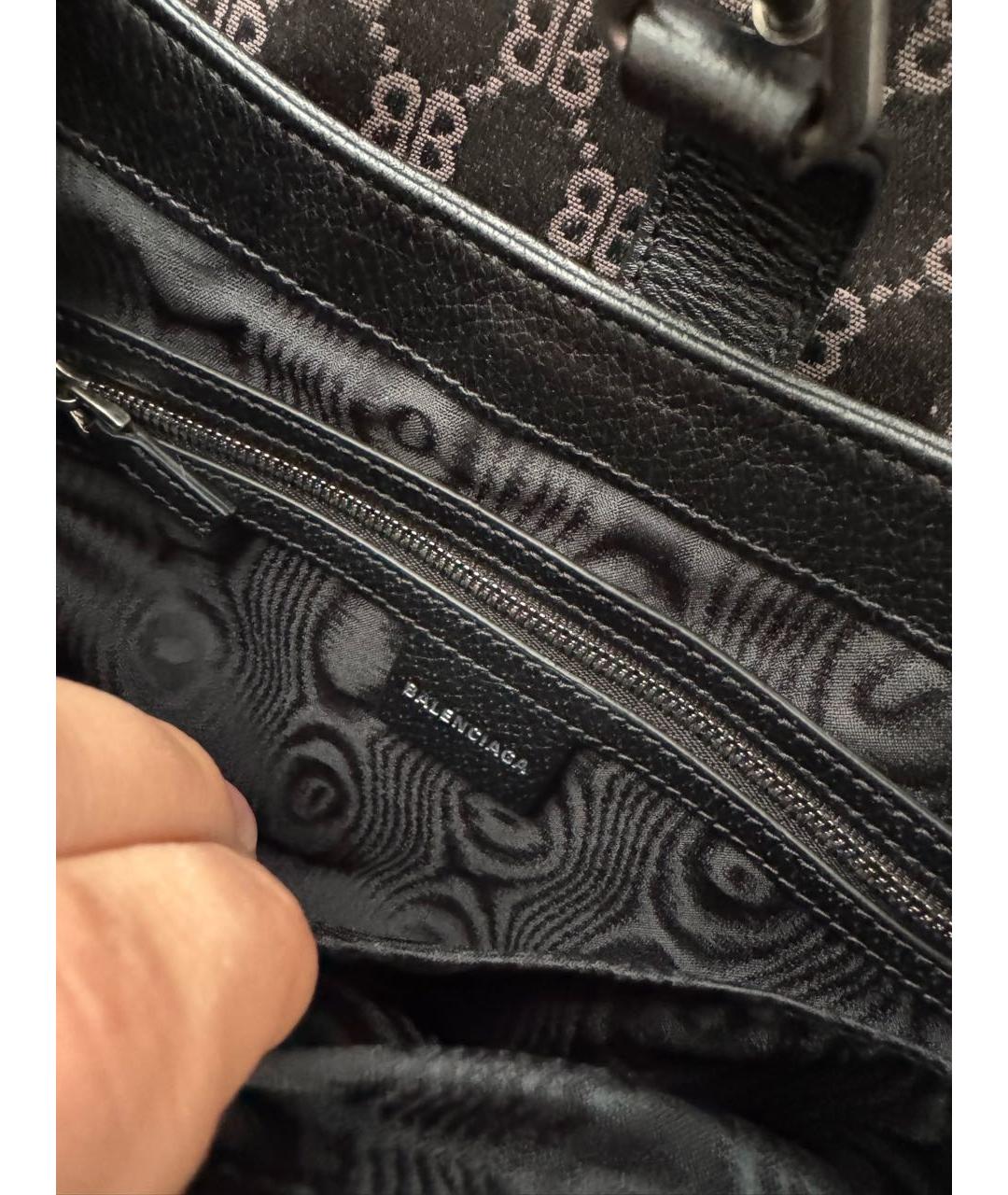 GUCCI Черная кожаная сумка с короткими ручками, фото 4