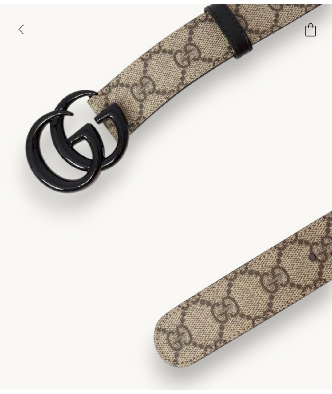 GUCCI Коричневый кожаный ремень, фото 5