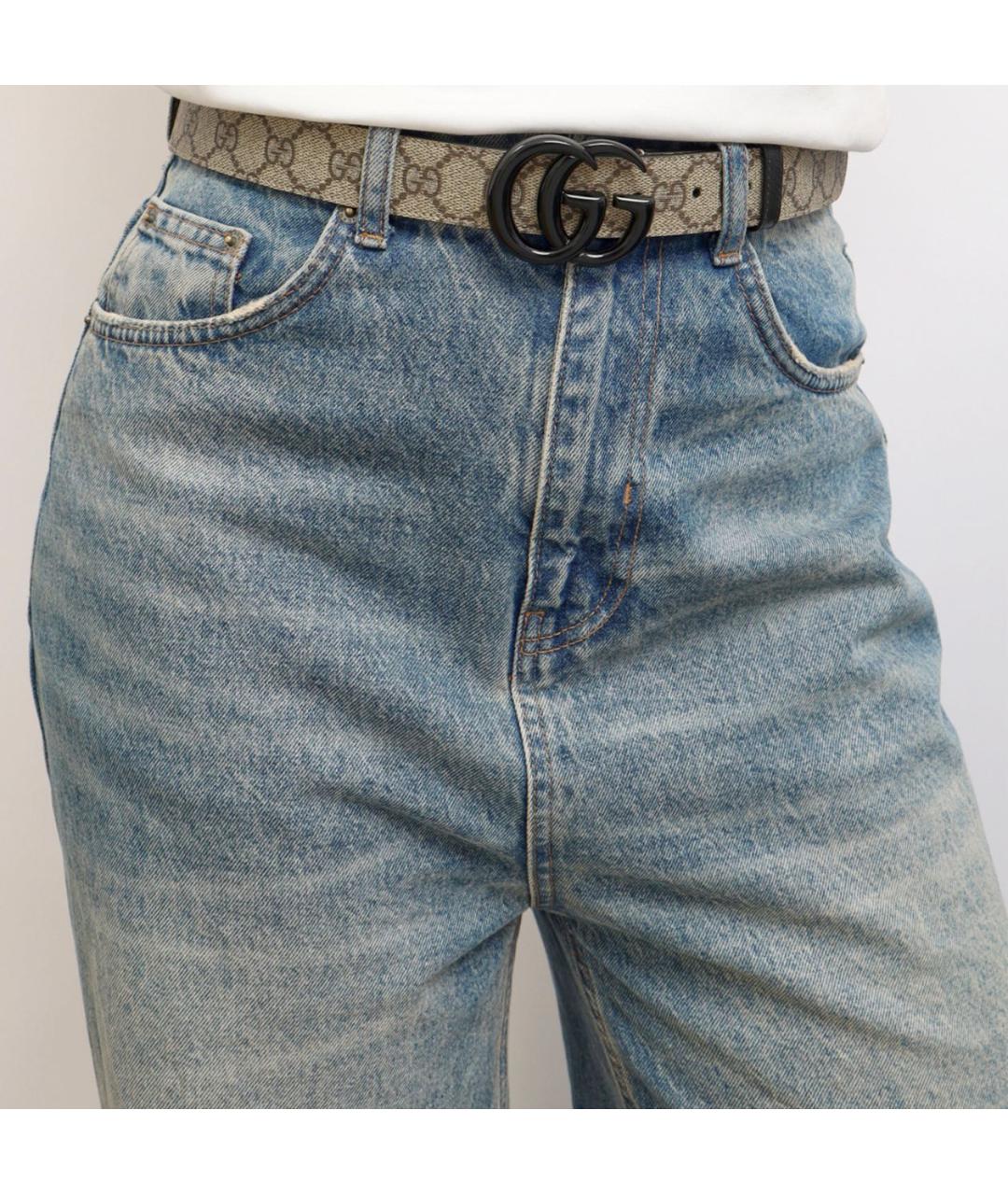 GUCCI Коричневый кожаный ремень, фото 2