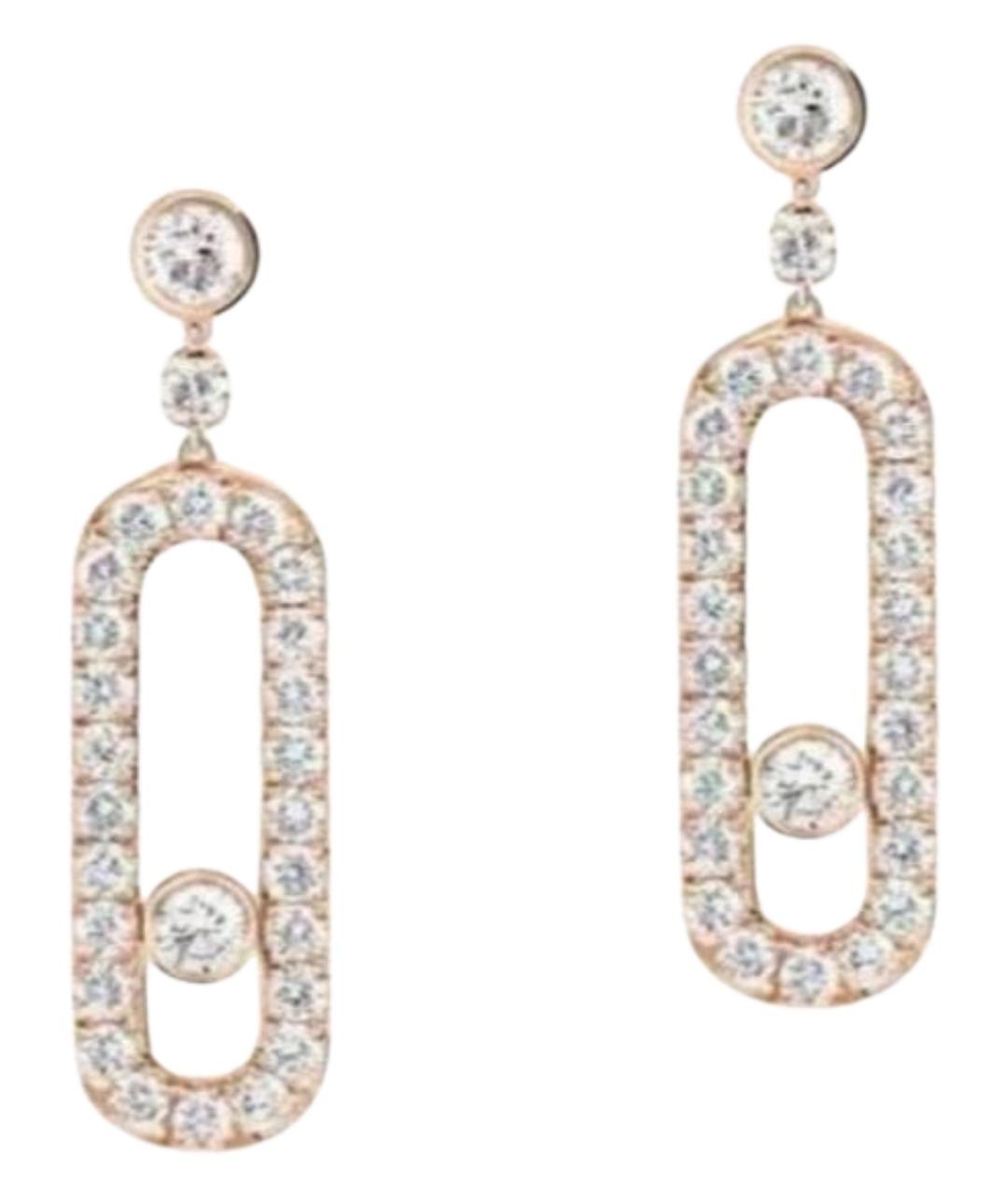 MESSIKA Золотые серьги из розового золота, фото 1