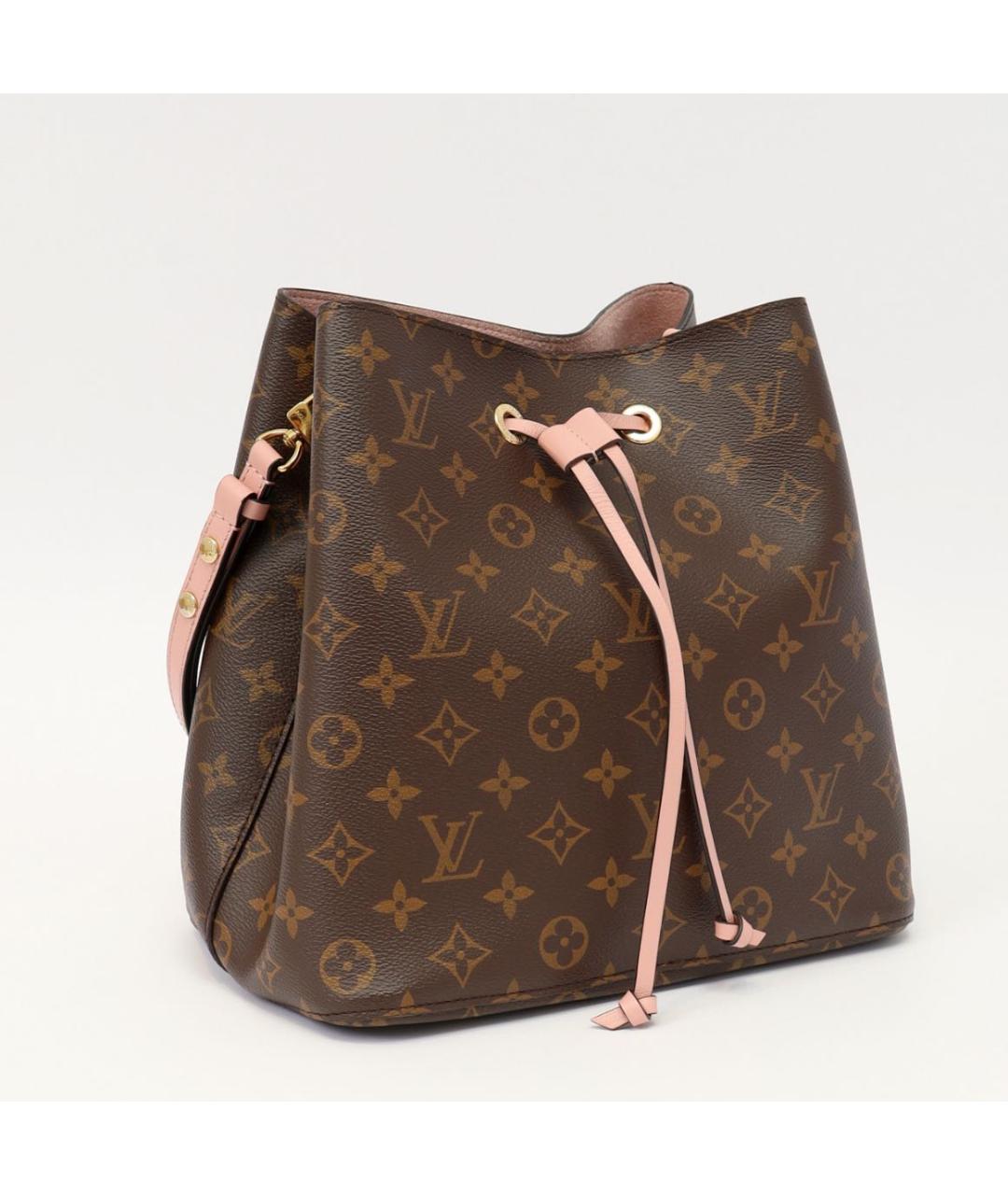 LOUIS VUITTON Коричневая кожаная сумка тоут, фото 3