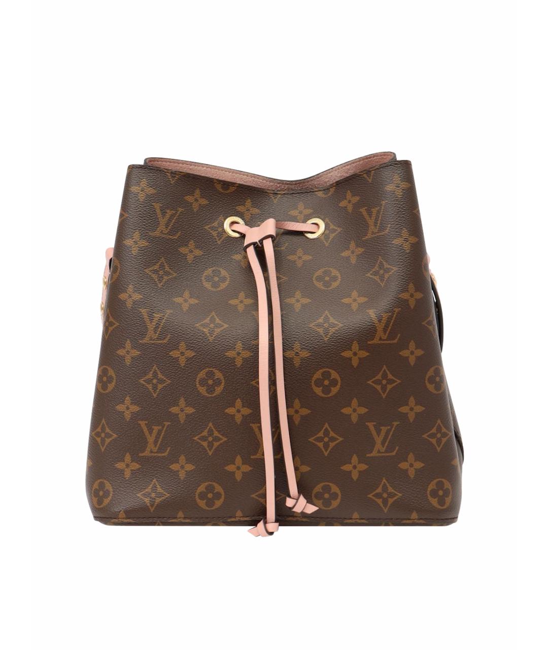 LOUIS VUITTON Коричневая кожаная сумка тоут, фото 1