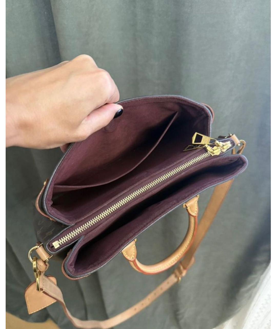 LOUIS VUITTON Коричневая сумка с короткими ручками, фото 4