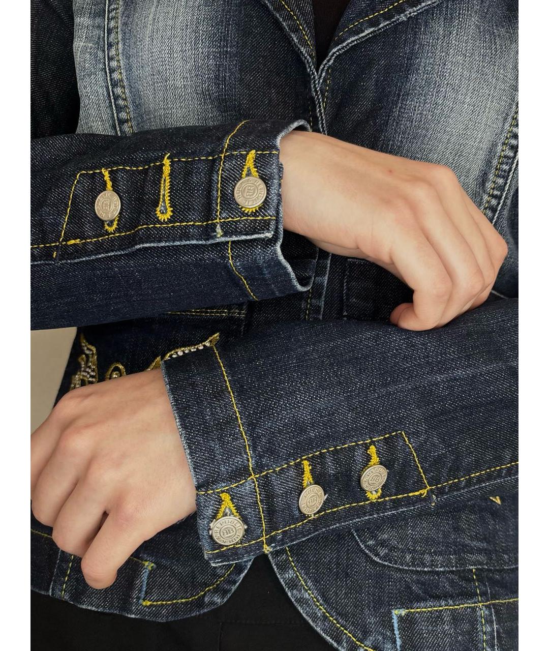 VICTORIA BECKHAM Синий деним жакет/пиджак, фото 6