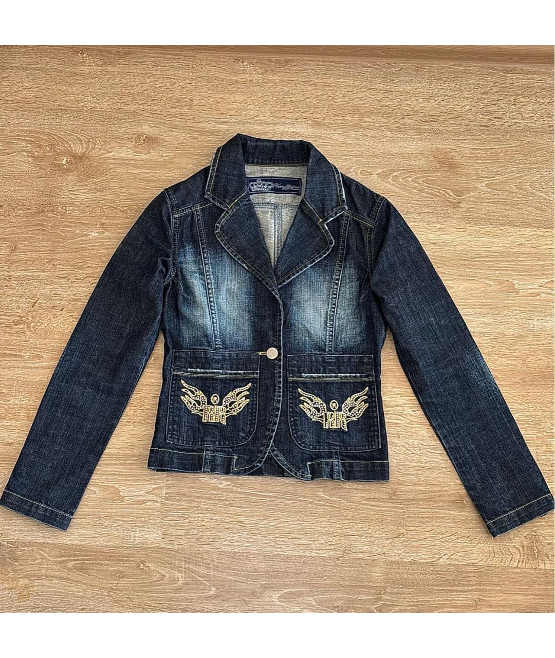 VICTORIA BECKHAM Синий деним жакет/пиджак, фото 8