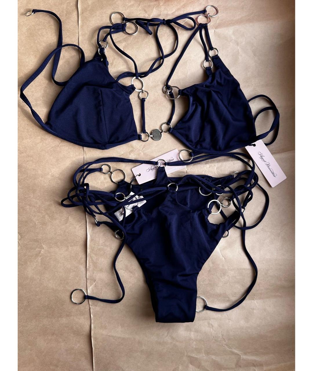 AGENT PROVOCATEUR Темно-синий полиамидовый купальник, фото 2