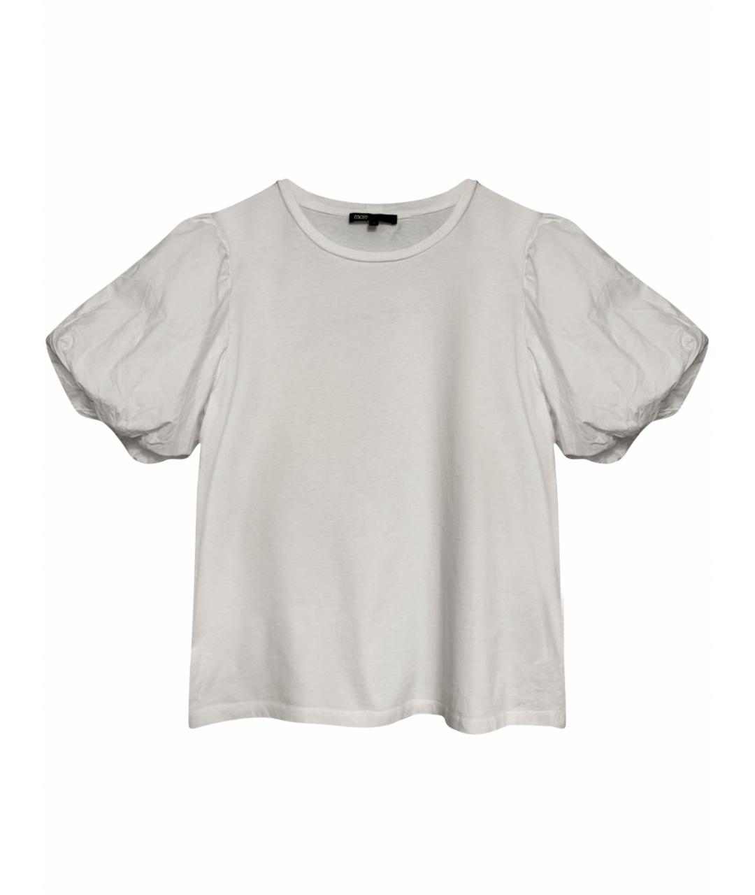 MAJE Белая хлопковая футболка, фото 1