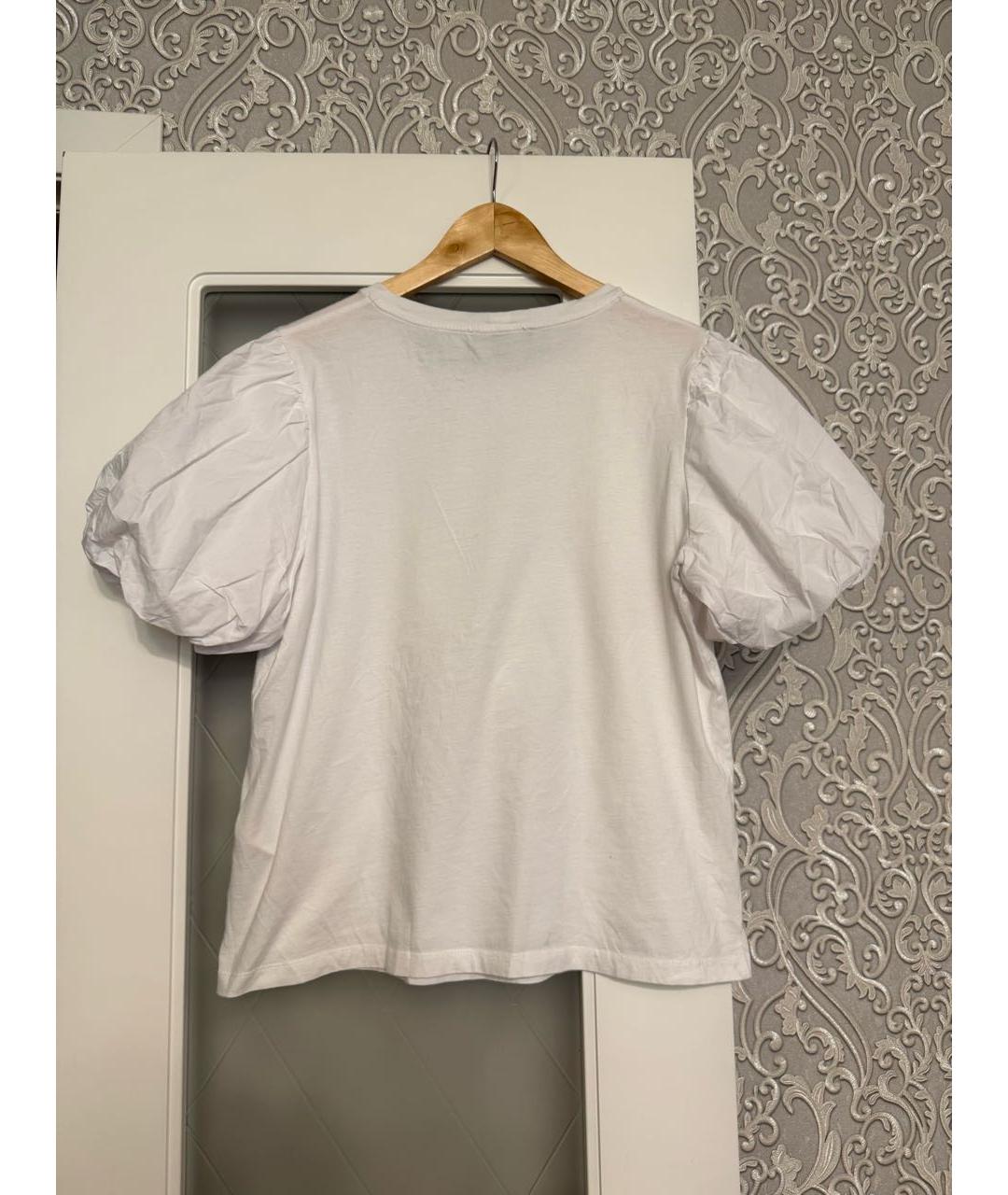 MAJE Белая хлопковая футболка, фото 2