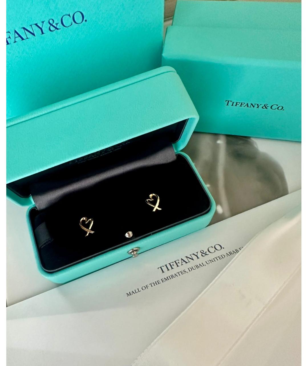 TIFFANY&CO Золотые серьги из желтого золота, фото 2