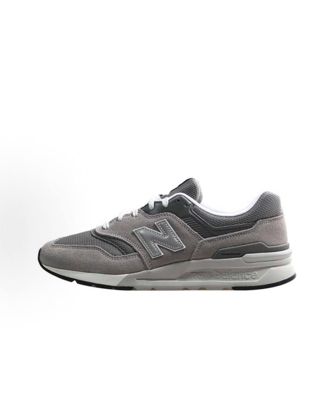 NEW BALANCE Серые замшевые низкие кроссовки / кеды, фото 6