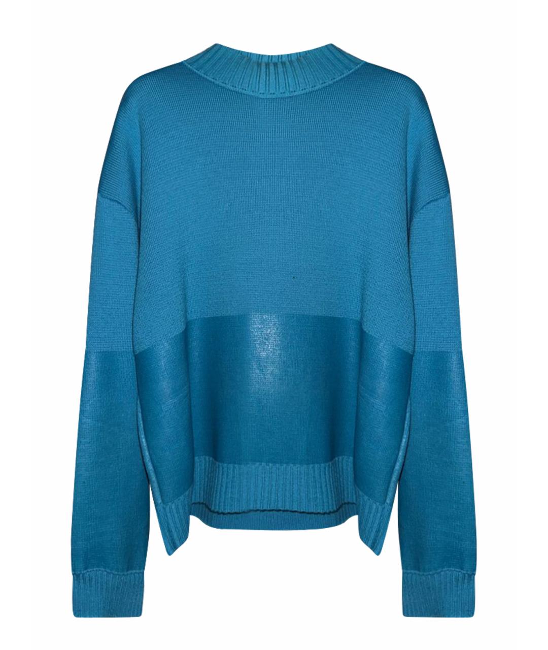 JACQUEMUS Бирюзовый шерстяной джемпер / свитер, фото 1