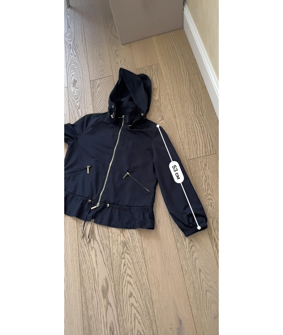 ARMANI JEANS Черная полиэстеровая куртка, фото 7