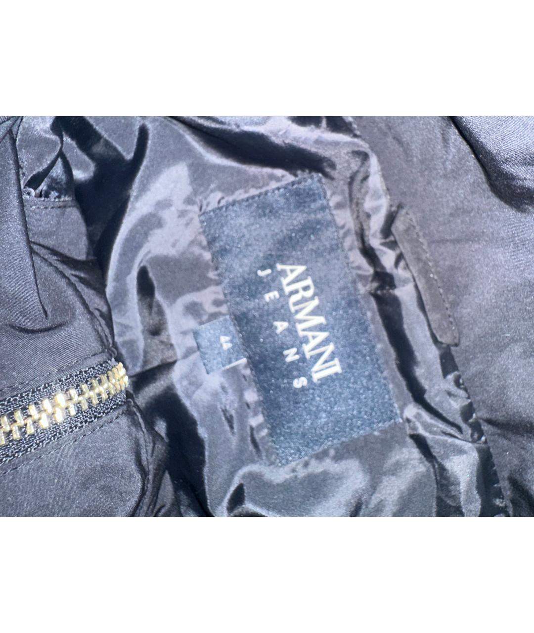 ARMANI JEANS Черная полиэстеровая куртка, фото 3