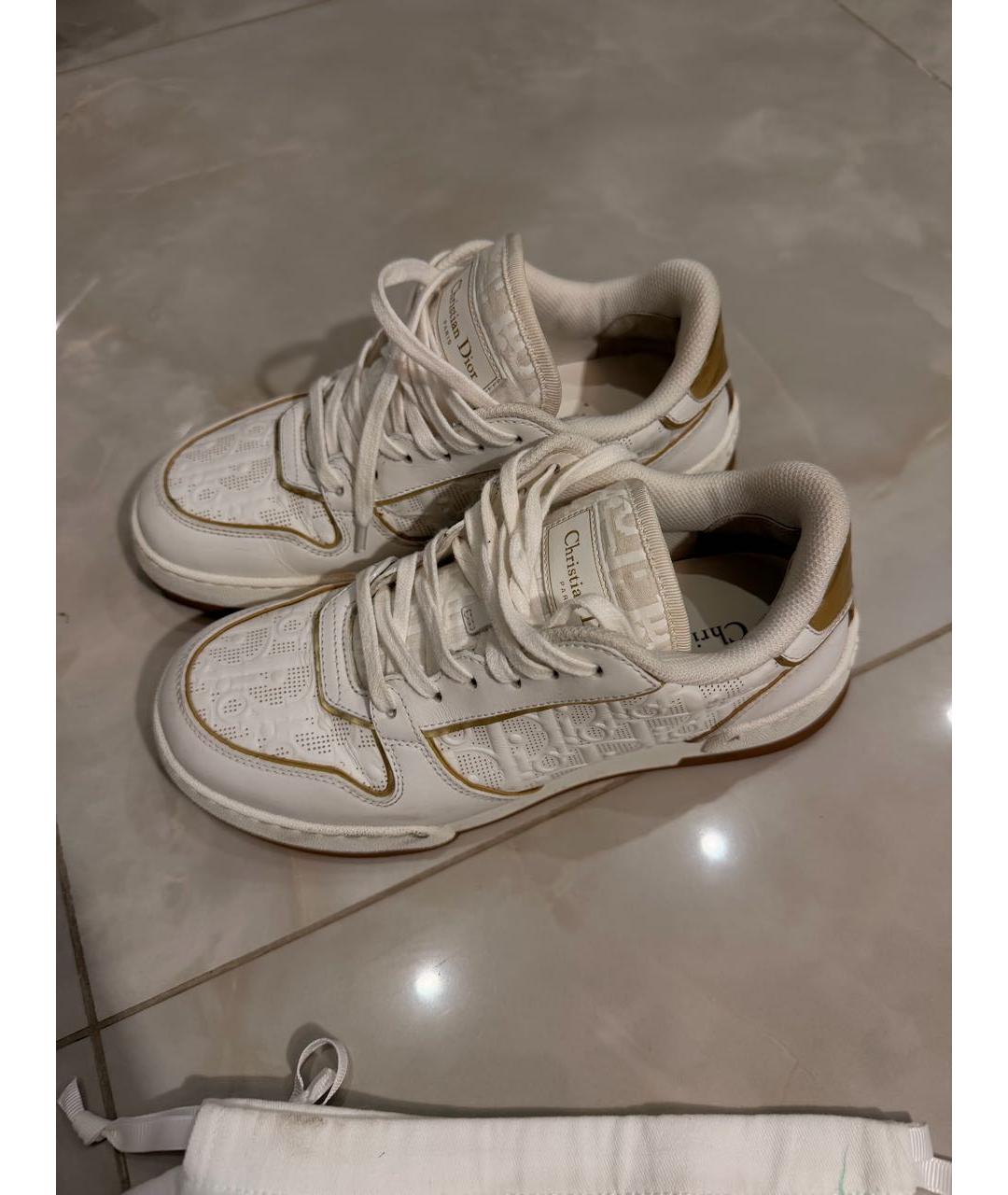 CHRISTIAN DIOR Белые кожаные кеды, фото 5