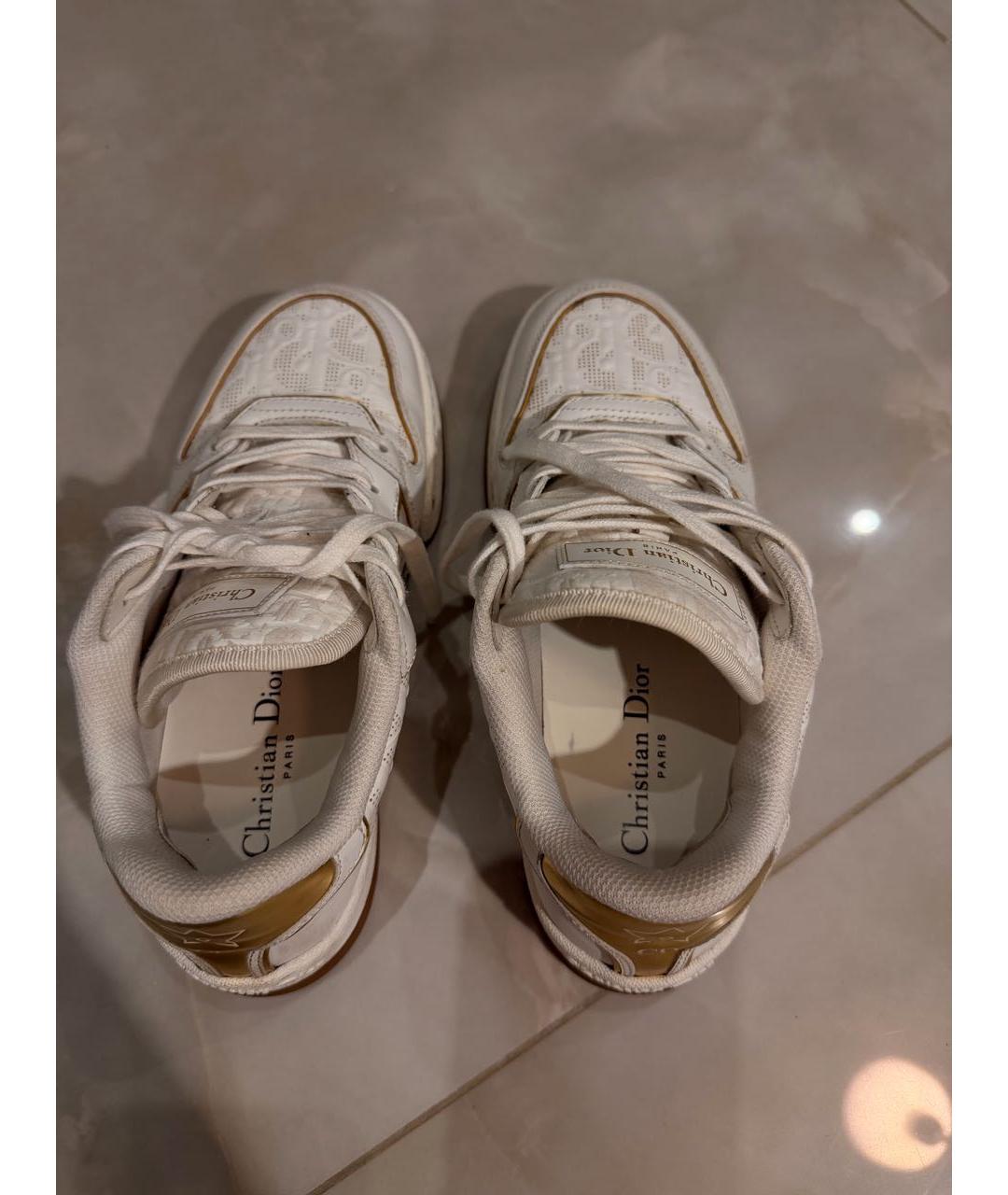 CHRISTIAN DIOR Белые кожаные кеды, фото 3
