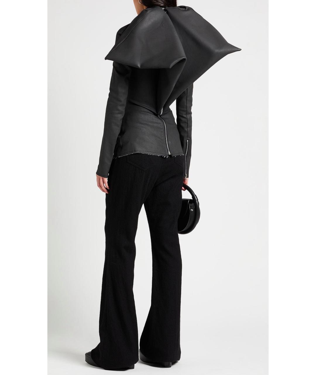 RICK OWENS Черная хлопковая блузы, фото 3