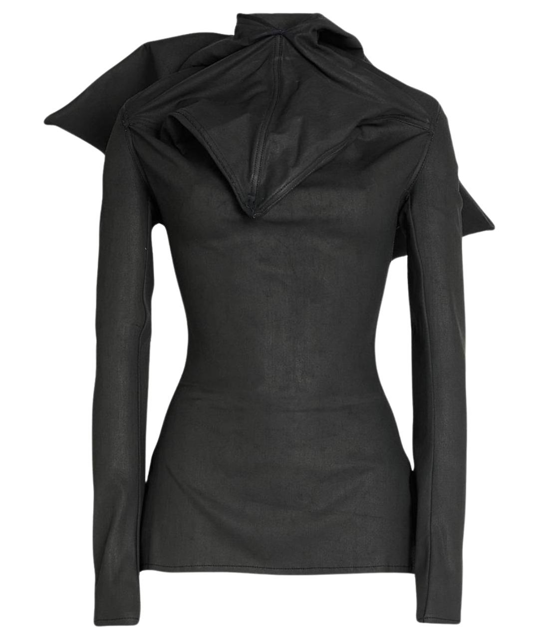 RICK OWENS Черная хлопковая блузы, фото 1