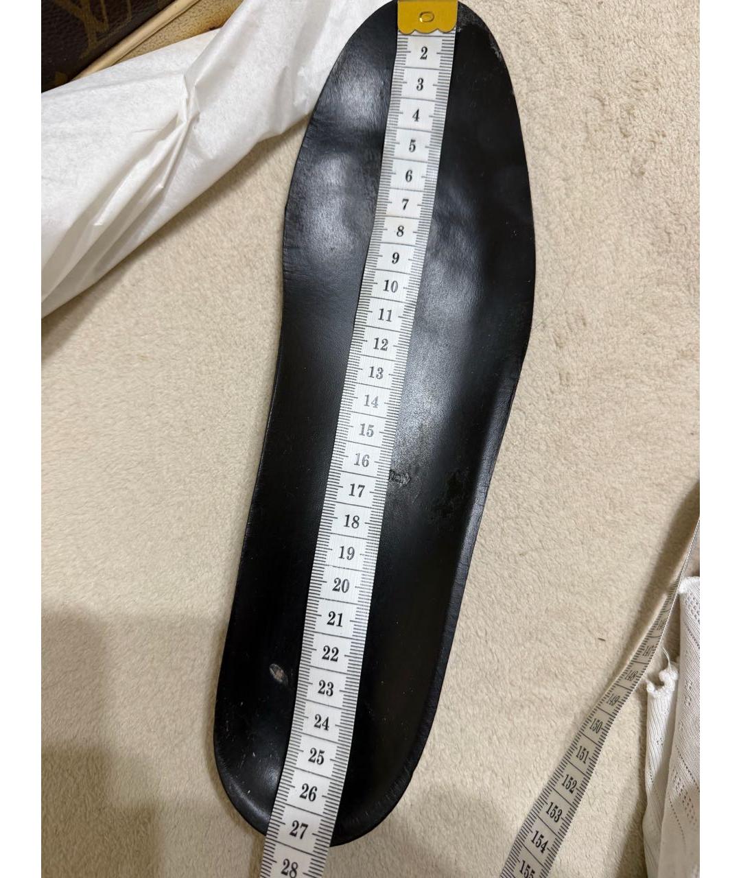 LOUIS VUITTON Коричневые кожаные кеды, фото 6