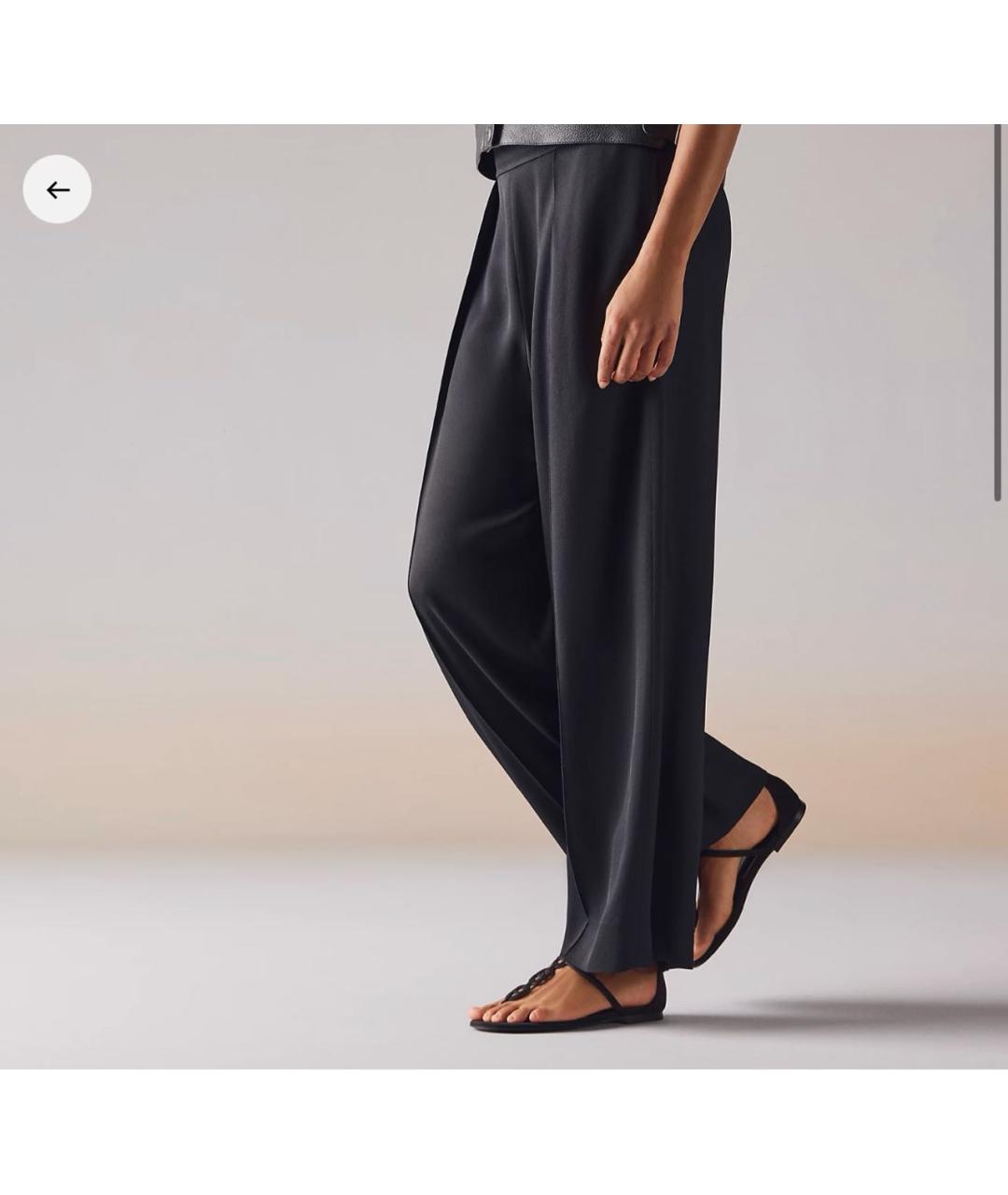 HERMES Черные замшевые сандалии, фото 3