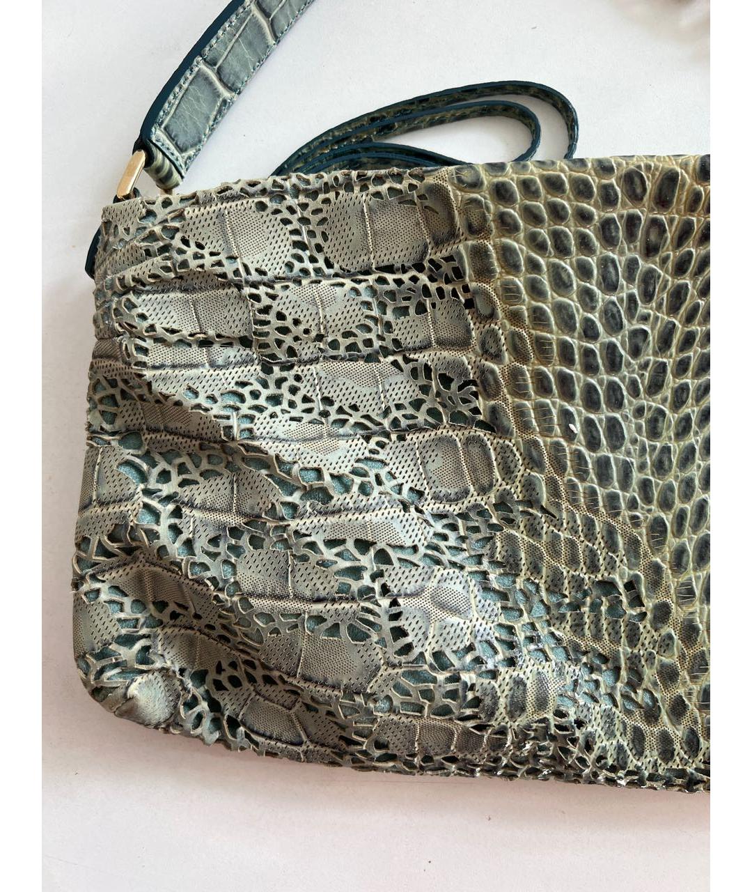 ESCADA Голубая кожаная сумка с короткими ручками, фото 3