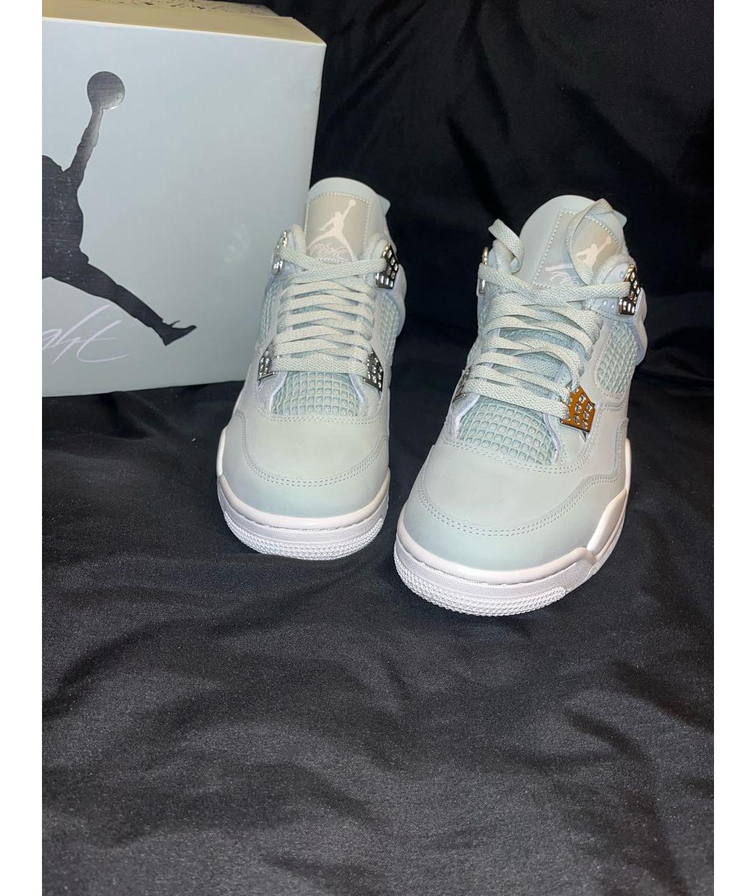 JORDAN Бирюзовые кожаные кроссовки, фото 2
