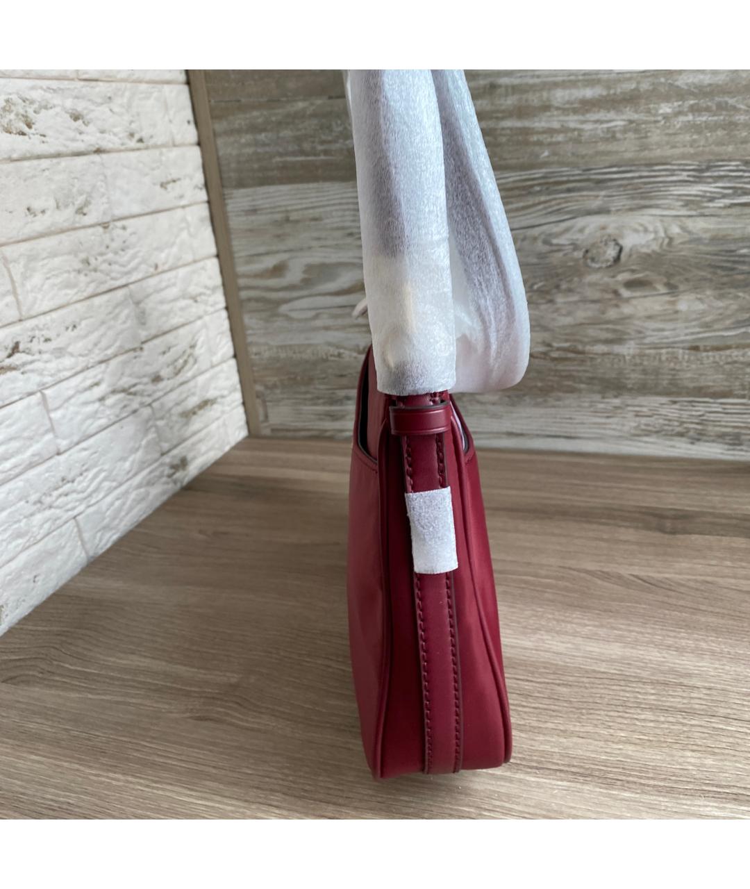 MICHAEL KORS Бордовая тканевая сумка с короткими ручками, фото 7