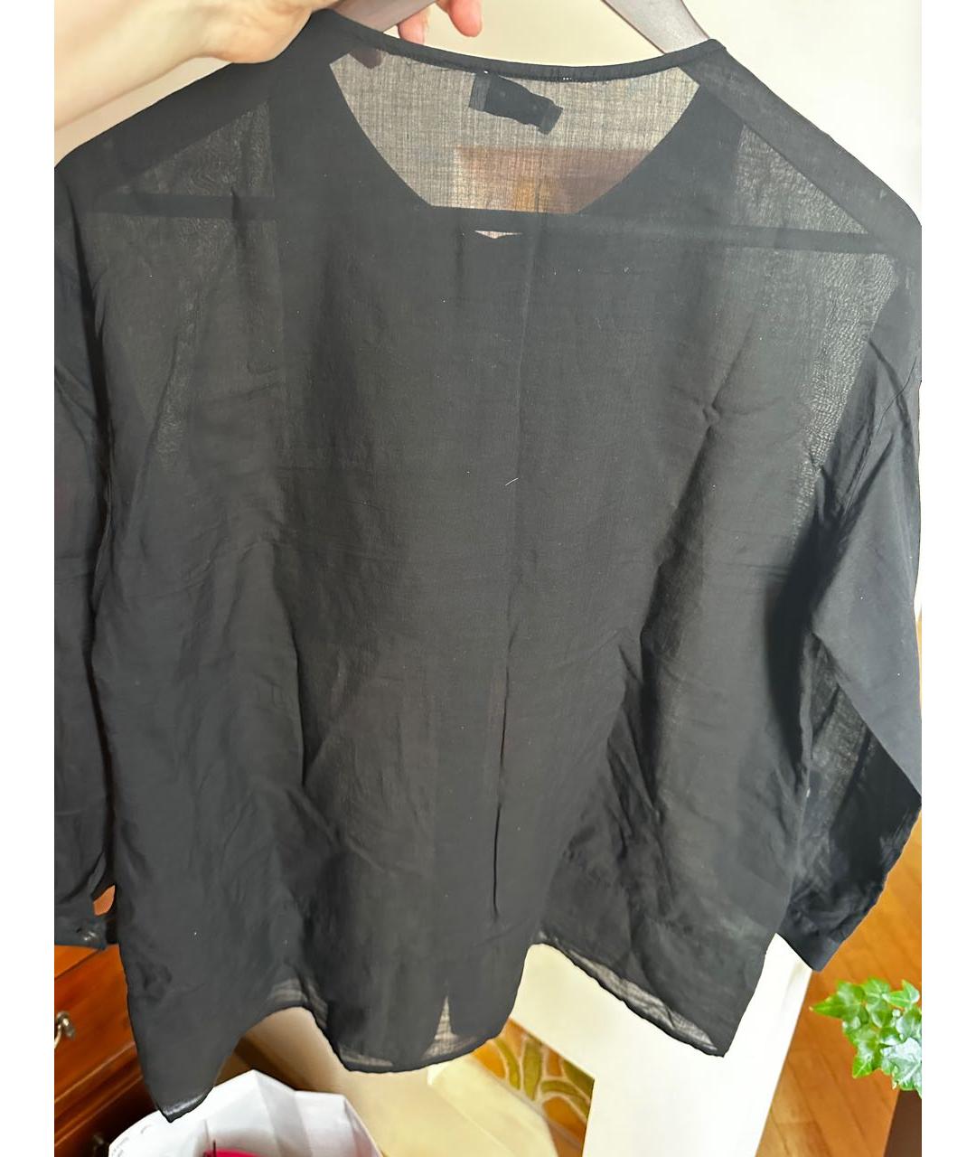 DRIES VAN NOTEN Черная льняная блузы, фото 2