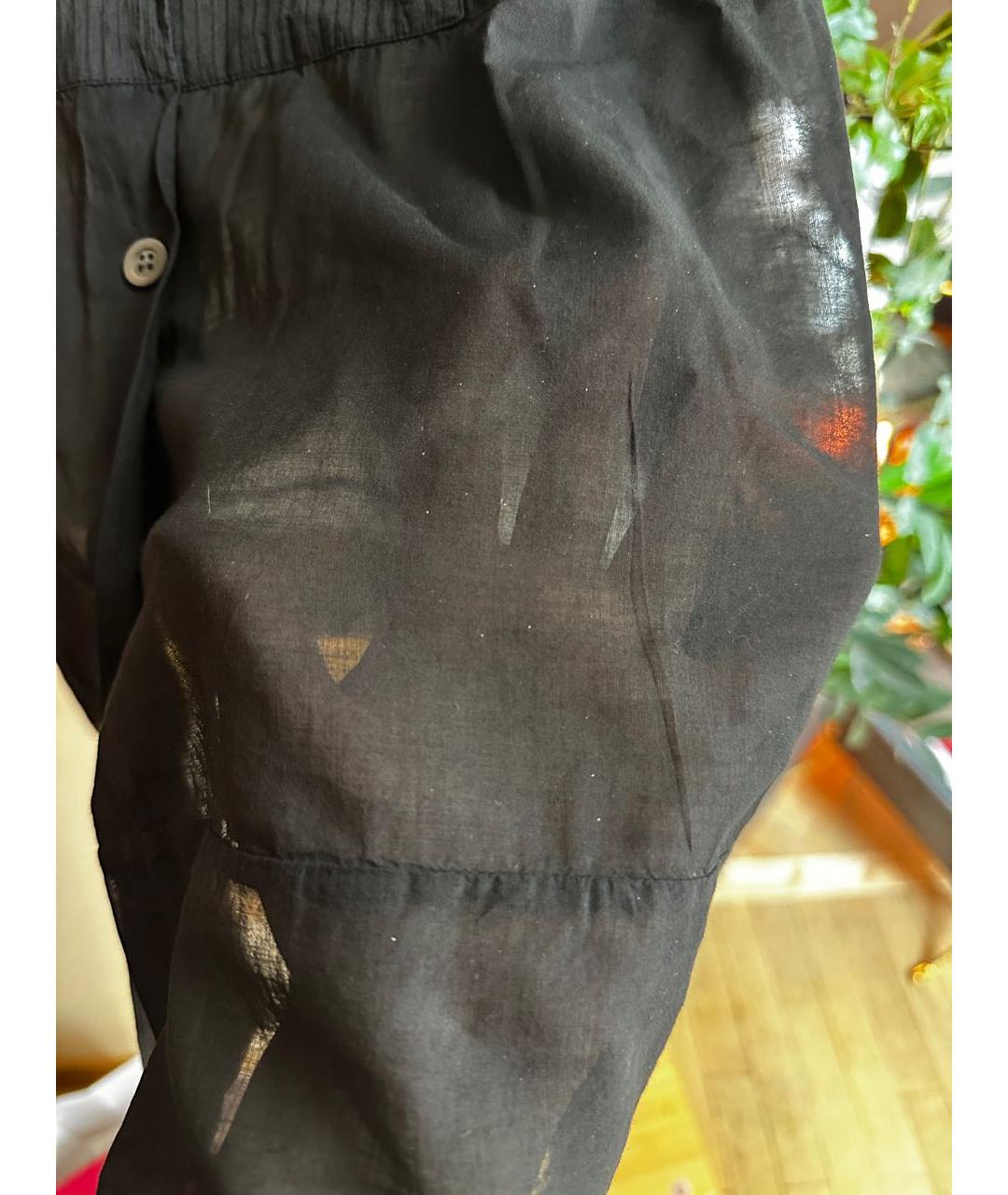 DRIES VAN NOTEN Черная льняная блузы, фото 3