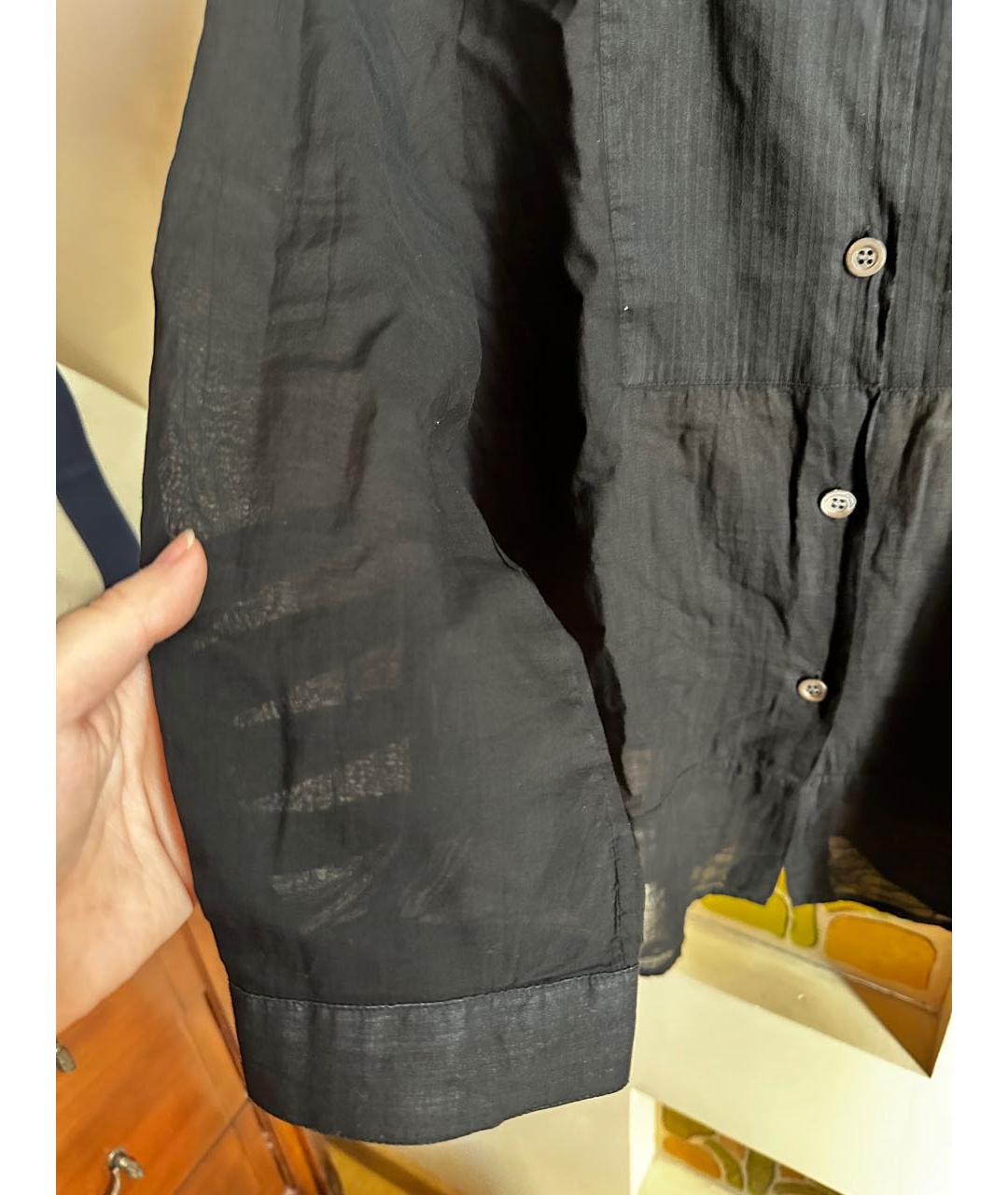 DRIES VAN NOTEN Черная льняная блузы, фото 5