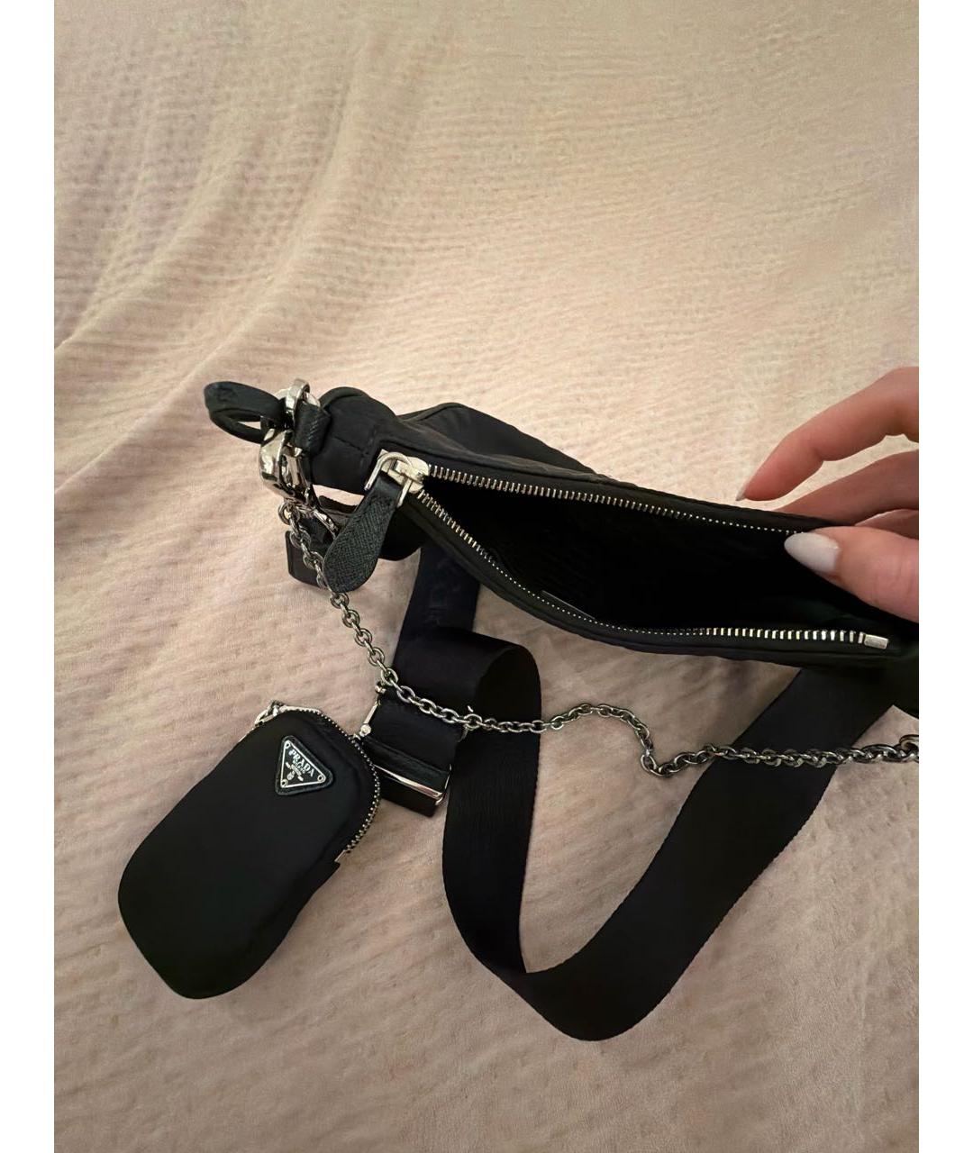 PRADA Черная сумка через плечо, фото 4