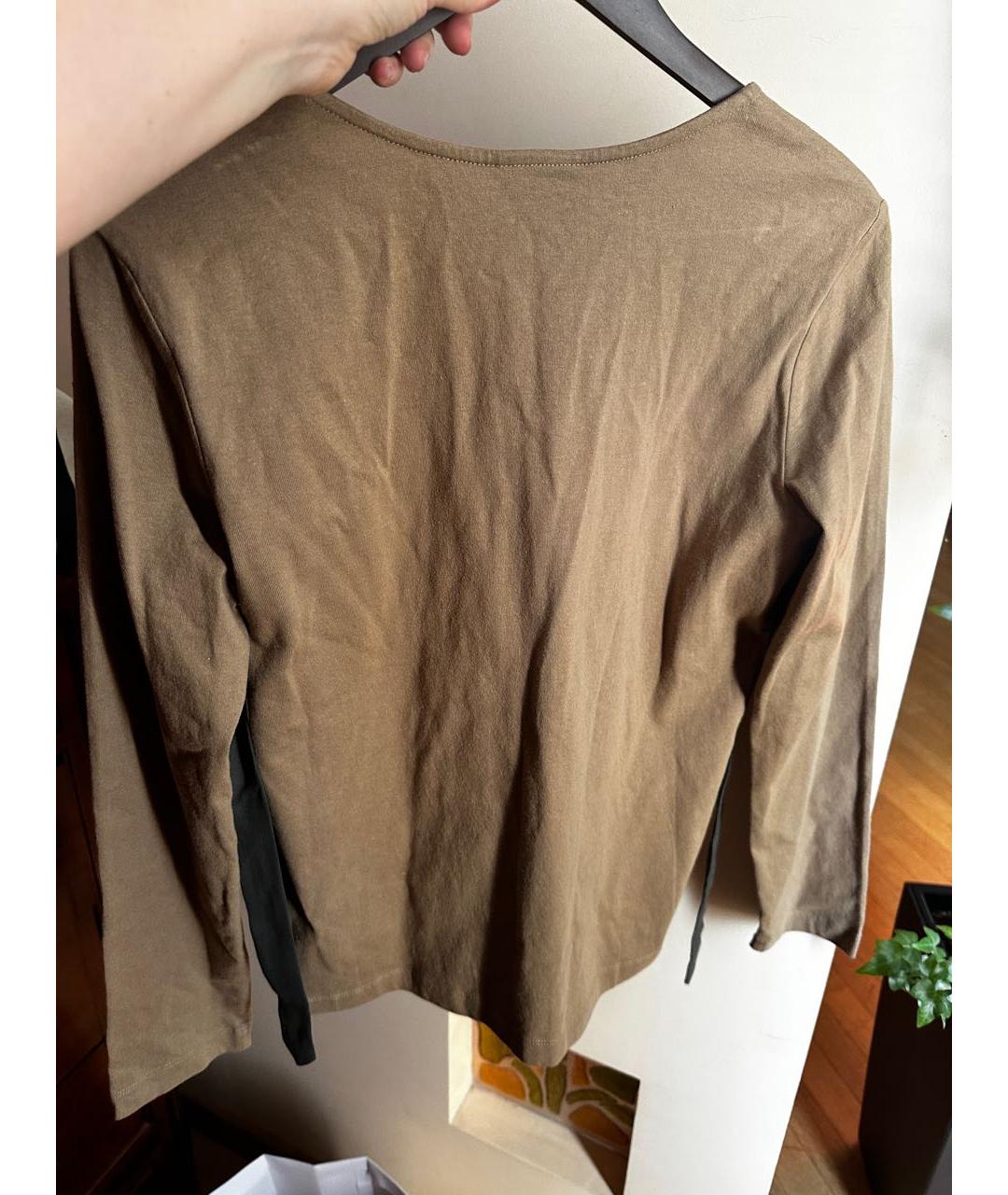 DRIES VAN NOTEN Горчичная хлопковая блузы, фото 2