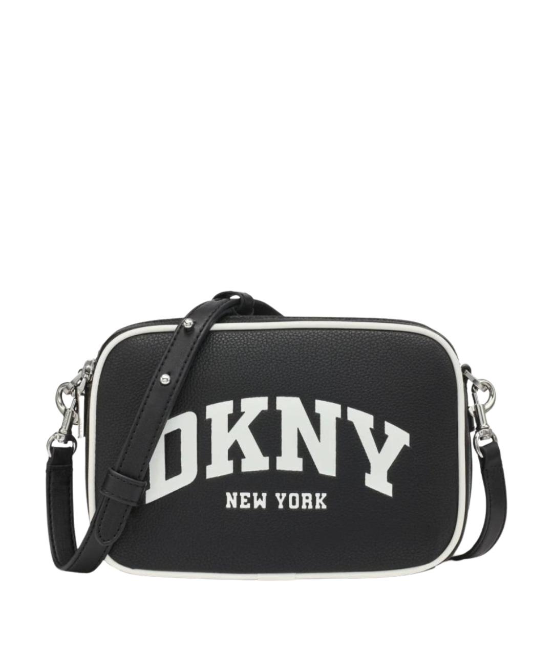DKNY Черная сумка через плечо из искусственной кожи, фото 1