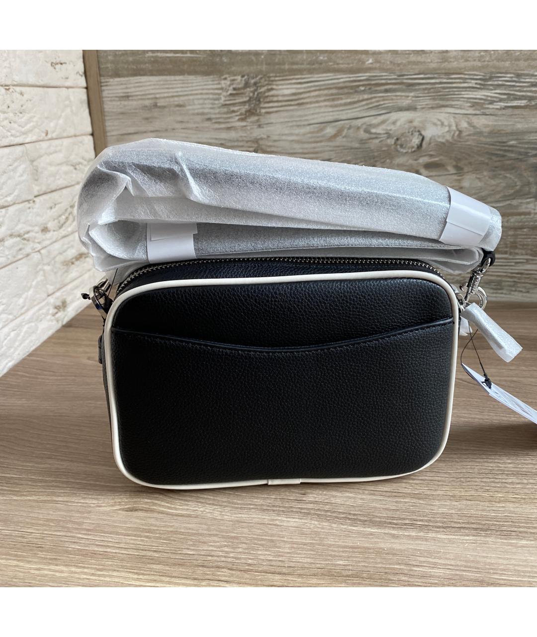 DKNY Черная сумка через плечо из искусственной кожи, фото 5