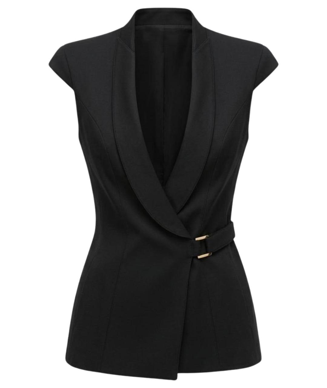 MUGLER Черный шерстяной жилет, фото 1