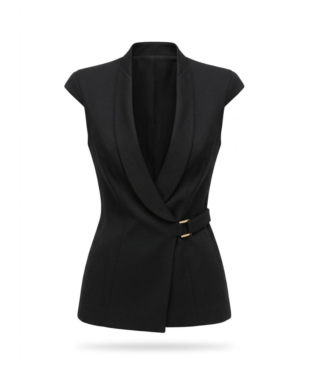 MUGLER Черный шерстяной жилет, фото 9