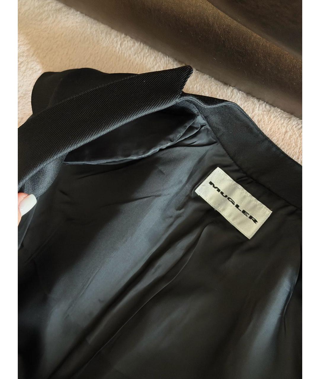 MUGLER Черный шерстяной жилет, фото 7